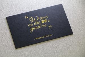 Custom printed Linen Business Cards