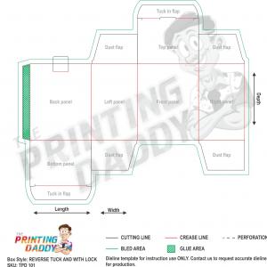 REVERSE TUCK END WITH LOCK