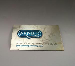 Custom Printed Metallic Business Cards