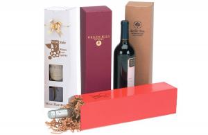 Flip Top Black Wine Box with Insert The Printing Daddy