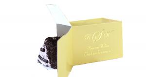 Metallic Gold Cake Box
