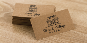 Custom Printed Kraft Business Cards