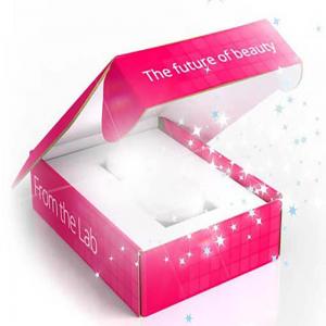 Pink Emboss Make Up Box with Insert