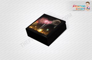 Black Firework Event Lid-Off Box The Printing Daddy