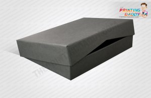 Black Hinged Box with Green Logo The Printing Daddy