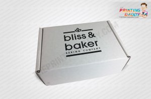 Black & White Printed Slotted Box The Printing Daddy