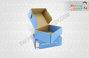 Blue Double Sided Print Box The Printing Daddy