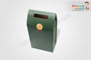 Custom Printed Box Bottom Kraft Bags