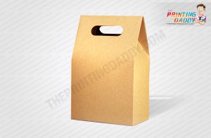 Brown Bakery Box With Handle