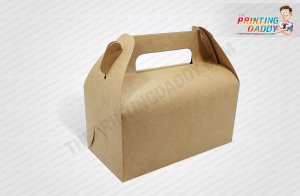 Brown Bakery Box With Handle The Printing Daddy