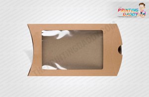 Brown Pillow with Window The Printing Daddy