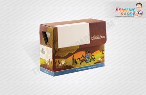 Foldable Metallic Paper Wine Boxes