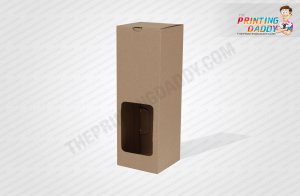 Custom printed Foldable Metallic Paper Wine Boxes