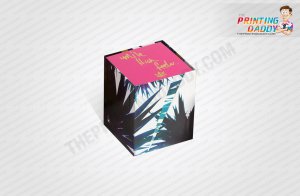 Grey Cannabis Box with Gold Foil Logo The Printing Daddy