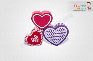 Heart Shaped Box with Red Heart Layer The Printing Daddy