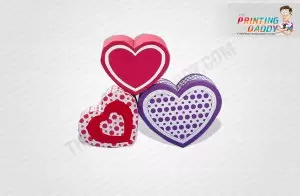 Heart Shaped Box with Red Heart Layer The Printing Daddy