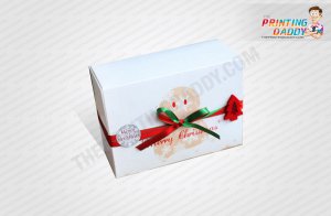 Maroon Holiday Snowman Box The Printing Daddy