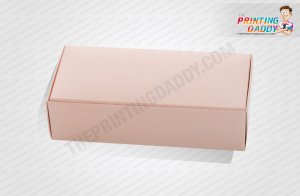 Pink Luxury Apparel Box with Gold Foil Logo The Printing Daddy