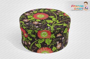 Round Shaped Black Flower Box The Printing Daddy