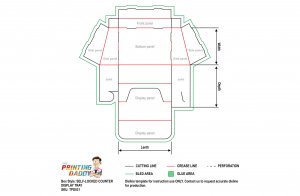 Self Lock Counter Display Tray