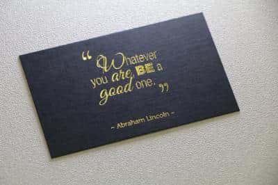 Custom printed Linen Business Cards