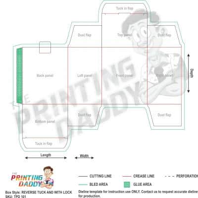 REVERSE TUCK END WITH LOCK