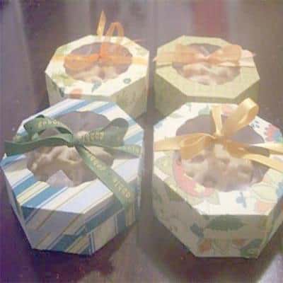 Octagon Cut Pastry Box at Wholesale Price