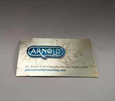 Custom Printed Metallic Business Cards
