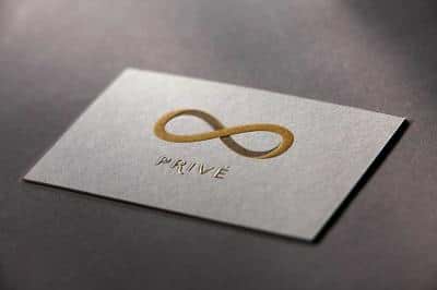 Metallic Business Cards