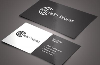 Custom glossy business cards