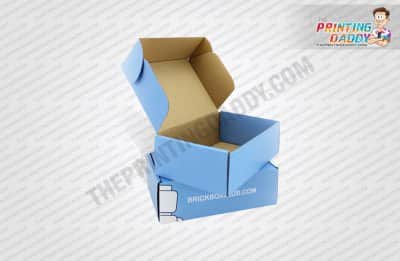 Blue Double Sided Print Box The Printing Daddy