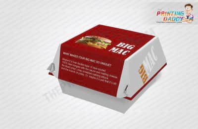 Burger Packaging Boxes The Printing Daddy