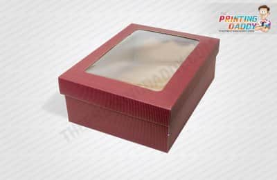 Cardboard Box with Window Lid The Printing Daddy