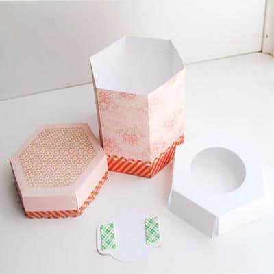 Custom Octagon Cut Pastry Box