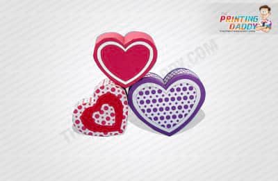 Heart Shaped Box with Red Heart Layer The Printing Daddy