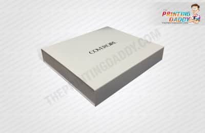 Magnetic Black & White Box with Inside Print The Printing Daddy