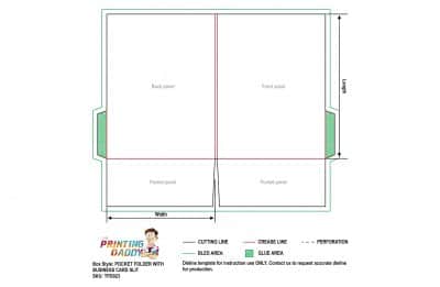 Pocket Folder With Business Card Slit The Printing Daddy
