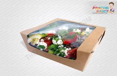Salad Packaging Boxes with Window The Printing Daddy