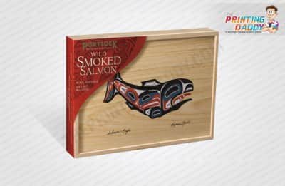 Salmon Texture Hinged Box The Printing Daddy
