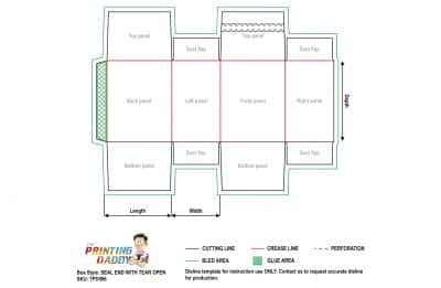 Seal End Box With Tear Open The Printing Daddy