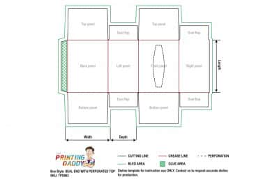 Seal End With Perforated Top The Printing Daddy