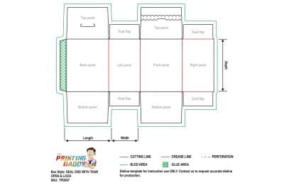 Seal End With Tear Open & Lock The Printing Daddy