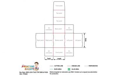 Side Lock Tuck Top Display Box