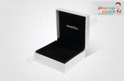 White Bracelet Square Box with Logo The Printing Daddy