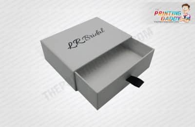 White Phone Drawer Style Box with Insert The Printing Daddy