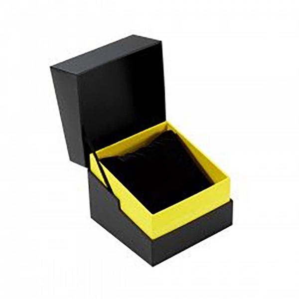 Yellow Hinged Box with Sleeve