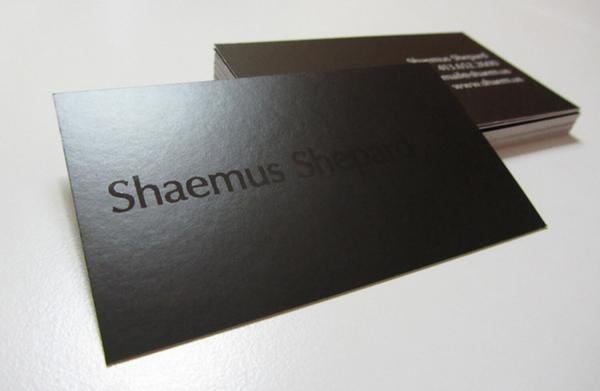 custom printed glossy business cards