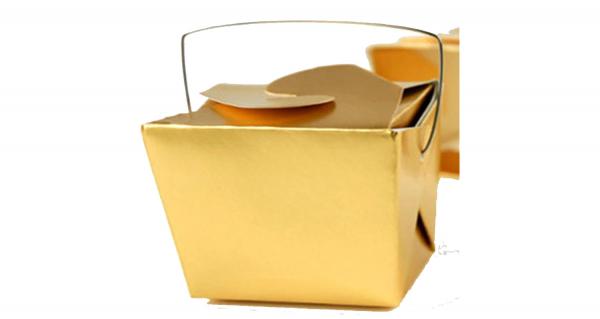 Metallic Gold Cake Box