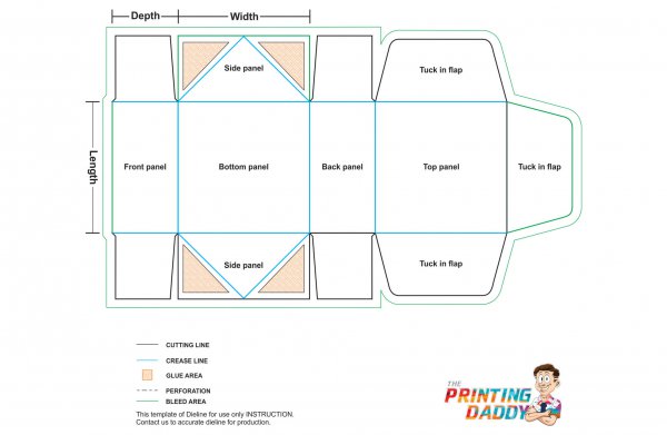 4 Corner Tray Tuck Top