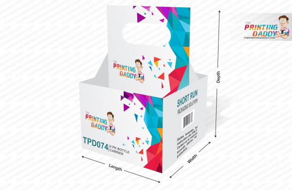 4 Pk Bottle Carrier The Printing Daddy